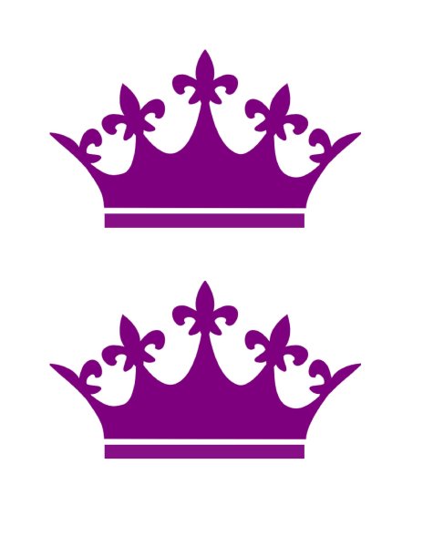 Корона трафарет