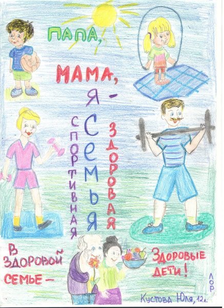 Рисунок на тему здоровый образ