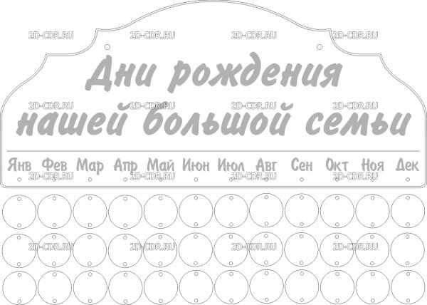 Календарь дней рождений