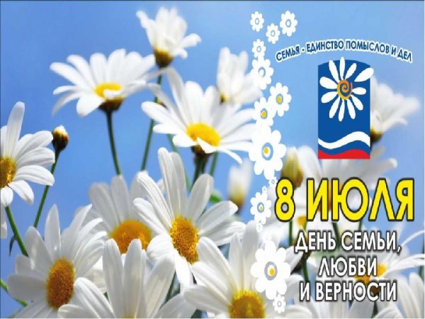 День семьи любви и верности Ромашка