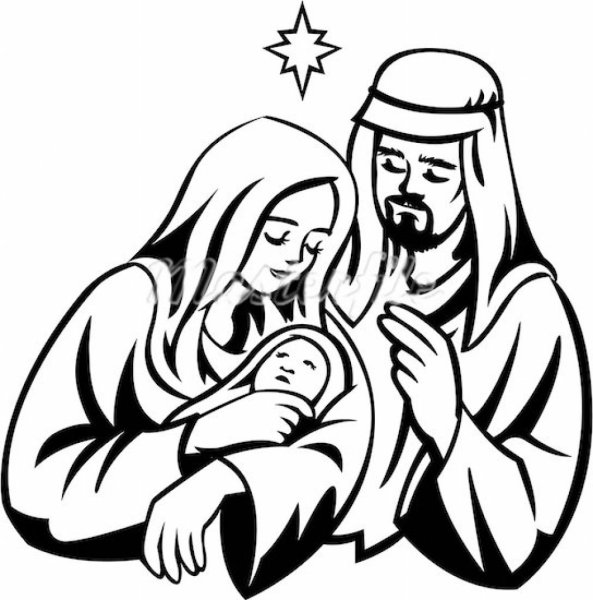 Трафареты рождение иисуса христа (44 фото)