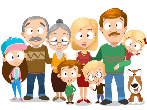 Родственники мультяшные
