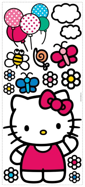 Hello Kitty трафарет