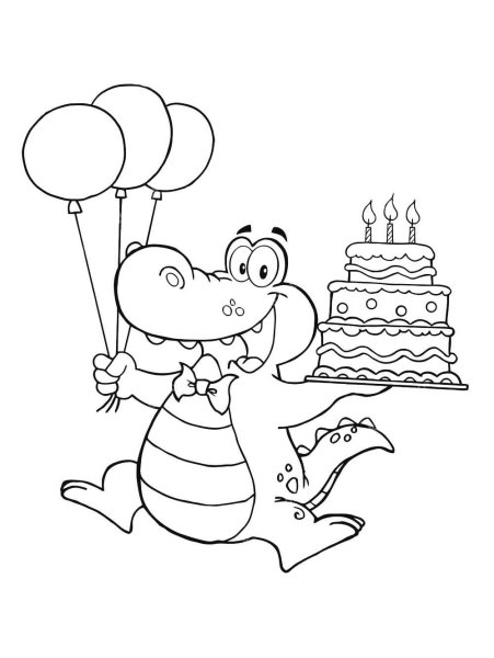 Раскраска Joyeux anniversaire