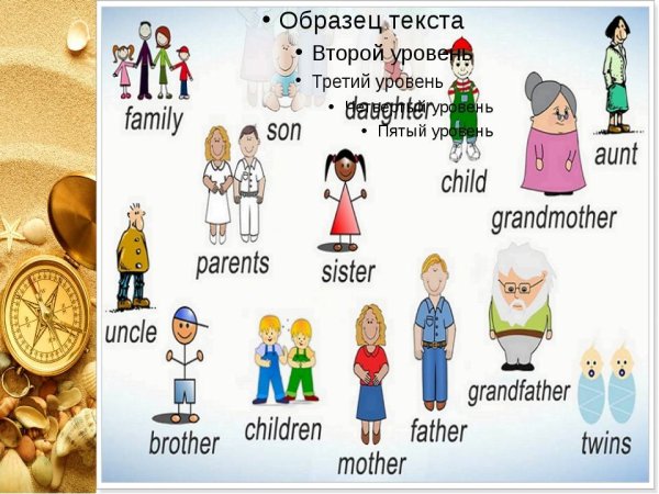 Тема семья на английском