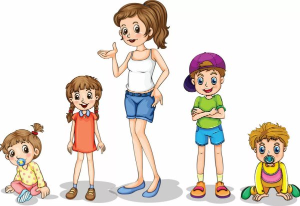 Рисунок мамы брата и сестры