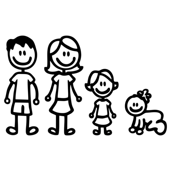 Трафарет семья