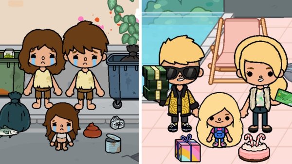 Toca World Life семья
