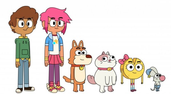 Boy girl Dog Cat Mouse Cheese мультсериал