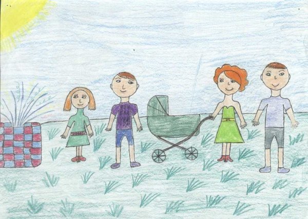 Рисунок моя семья