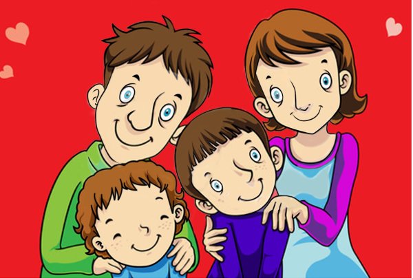 Родители и дети мультяшные