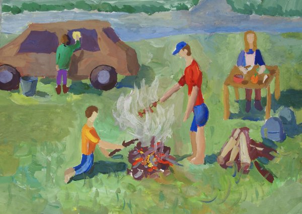 Пикник рисунок