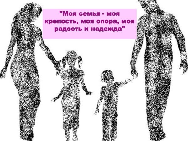 Моя семья моя опора