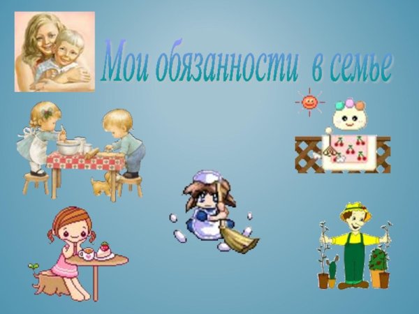 Мои обязанности в семье