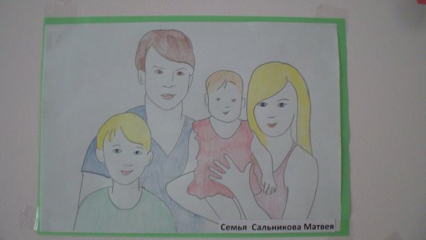Семья рисунок