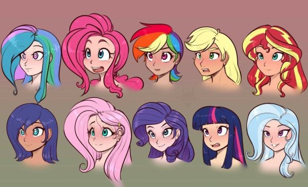 MLP Mane 6 humanization