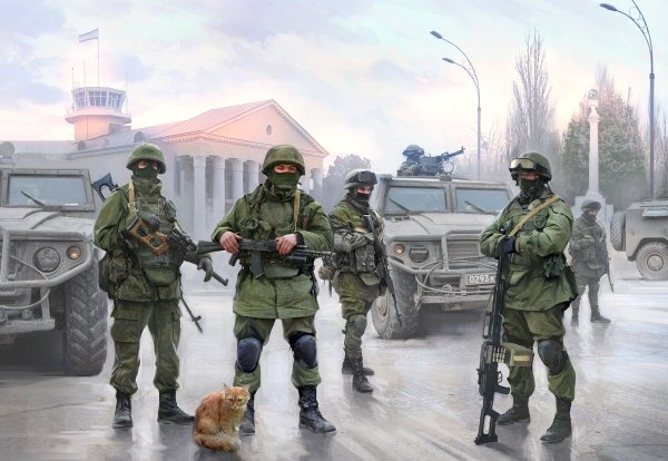 Современная Российская пехота вежливые люди 1/35 звезда