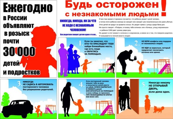 Памятка незнакомые люди