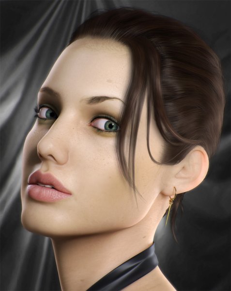 Анджелина Джоли 3д Zbrush
