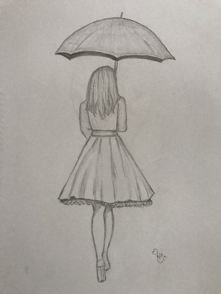 Эскиз человека аниме