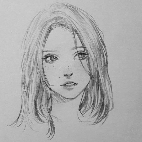 Мужское лицо рисунок