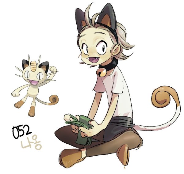 Meowth хуманизация