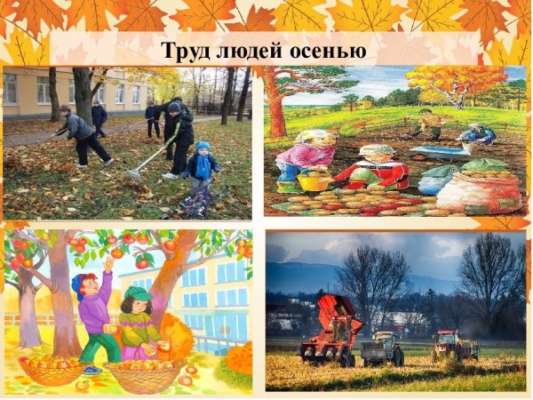 Осенний труд людей