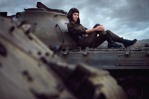 Девушка танкистка World of Tanks
