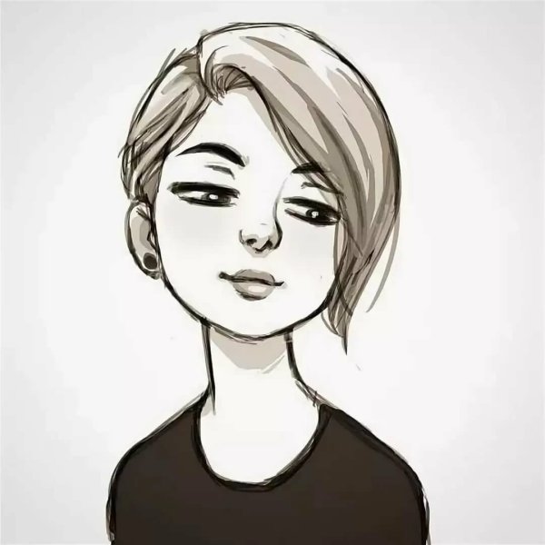 Рисунки для срисовки девушки