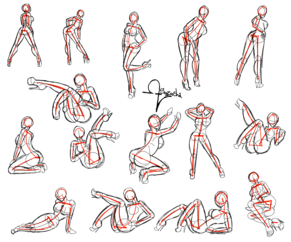 Позы для рисунков