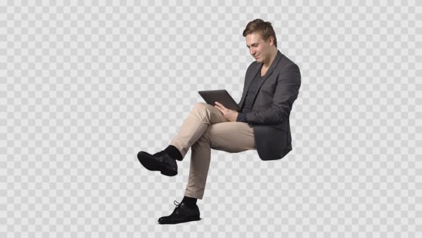 Человек сидит