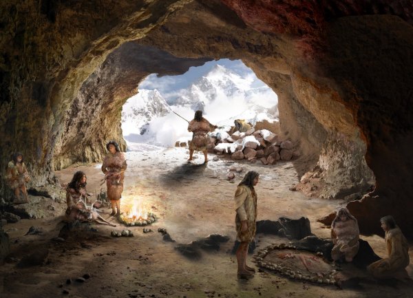 Картинки пещерных людей (44 фото)