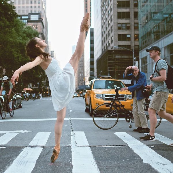 Танцоры балета на улицах Нью-Йорка фотограф Omar z Robles
