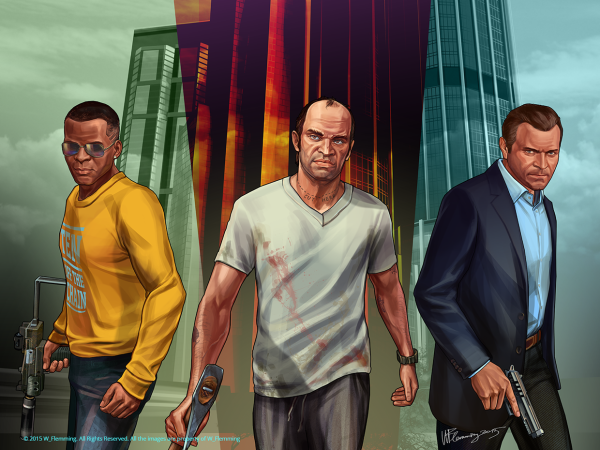 GTA 5 Майкл Тревор Франклин