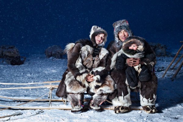 Эскимосы в Арктике