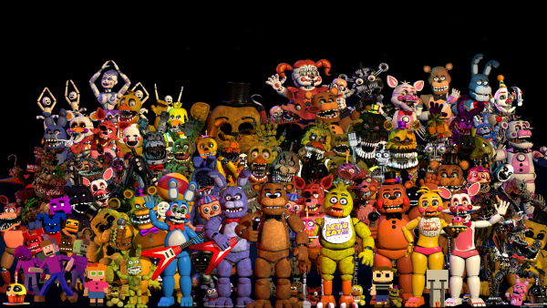 FNAF все АНИМАТРОНИКИ