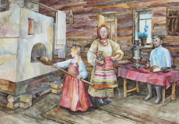 Печка древней Руси