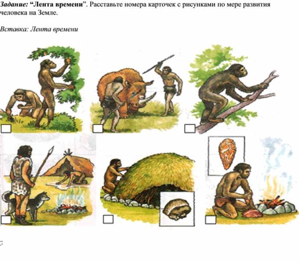 Занятия первобытных людей
