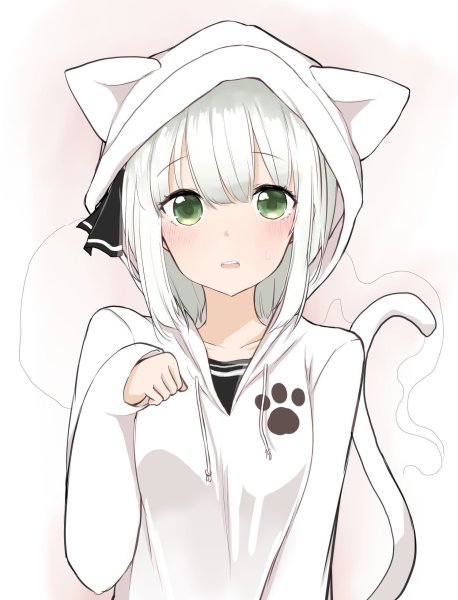 Аниме котики девушки