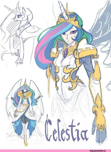 MLP Princess Celestia и человек
