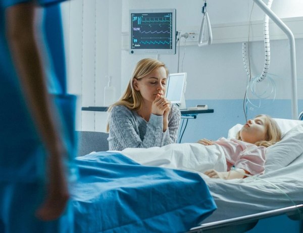 Подросток лежит в больнице