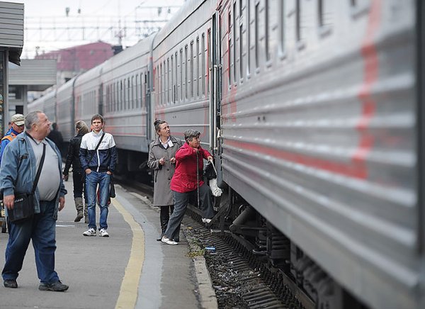 Люди на вокзале