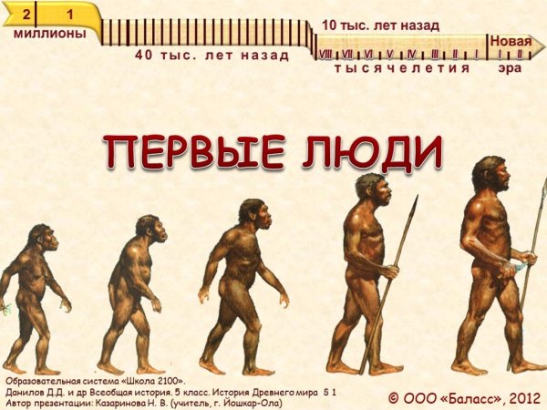Древние люди 5 класс