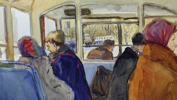 Попов Игорь Александрович (Россия, 1927-1999) «Колхозный базар»