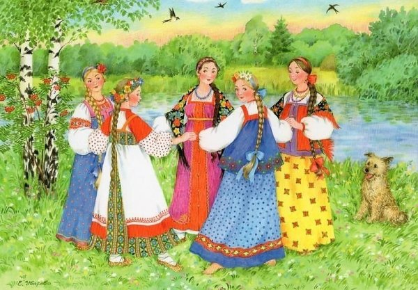 Художник Елена Уварова русские народные картинки