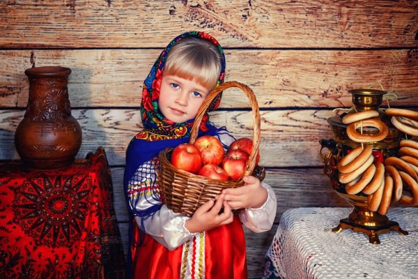 Детская фотосессия в русском народном стиле