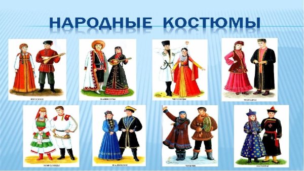 Одежда разных народов России