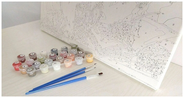 DIY Paint by numbers краски