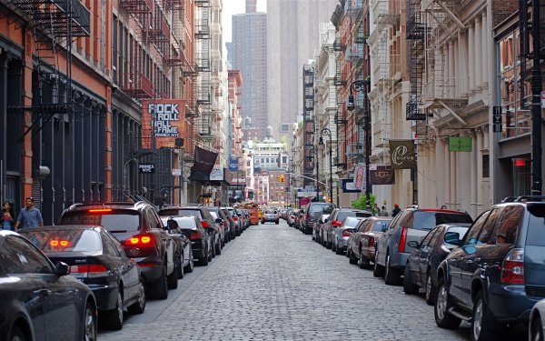 Сохо улица в Нью-Йорке