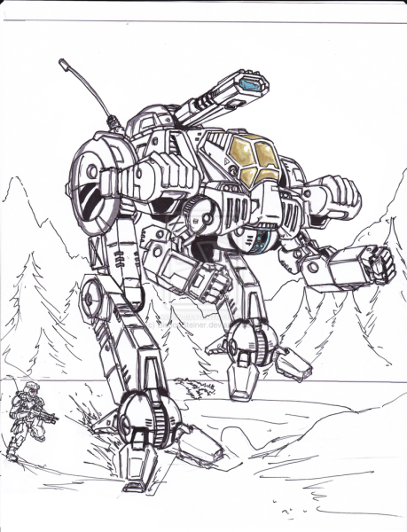 War Robots раскраска
